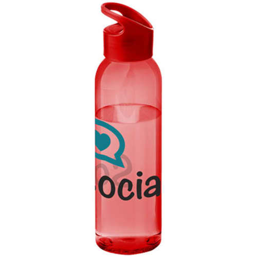 650ml Sky Drink Bottles in Transparent Red