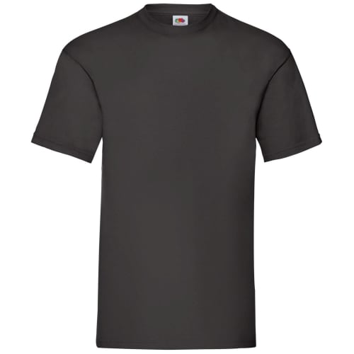 Branded Fruit of the Loom Valueweight T-Shirts in black from Total Merchandise