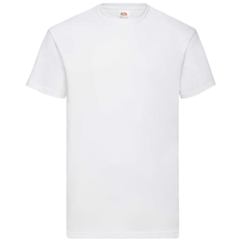 Printed Fruit of the Loom Valueweight T-Shirts in white from Total Merchandise