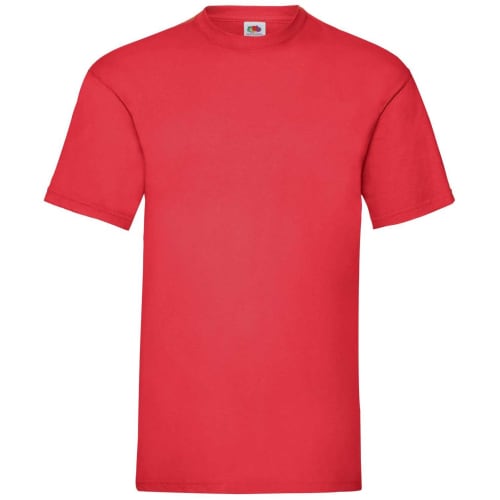 Promotional Fruit of the Loom Valueweight T-Shirts in red from Total Merchandise