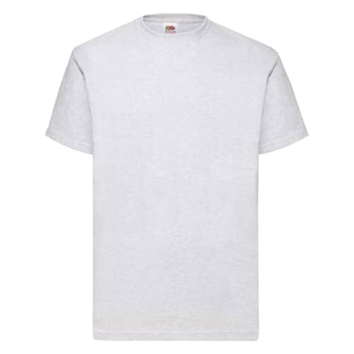 Branded Fruit of the Loom Valueweight T-Shirts in ash from Total Merchandise