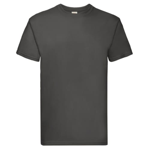 Fruit of the Loom Super Premium Unisex T-Shirts in Light Graphite