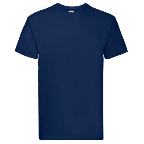 Fruit of the Loom Super Premium Unisex T-Shirts in Navy