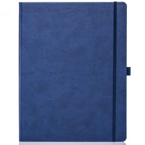 Ivory Tucson Large Notebooks with Pencil in Blue