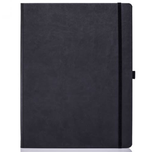 Ivory Tucson Large Notebooks with Pencil in Black