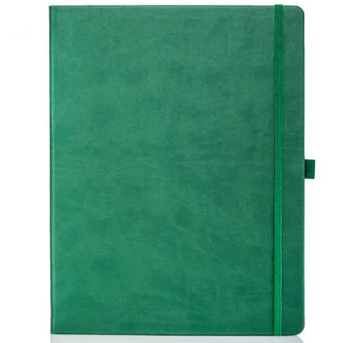 Ivory Tucson Large Notebooks with Pencil in Green