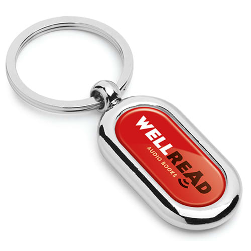 Printed Galaxy Metal Keyrings for Business Merchandise