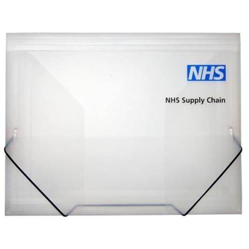 A4 Elasticated Folders in Clear