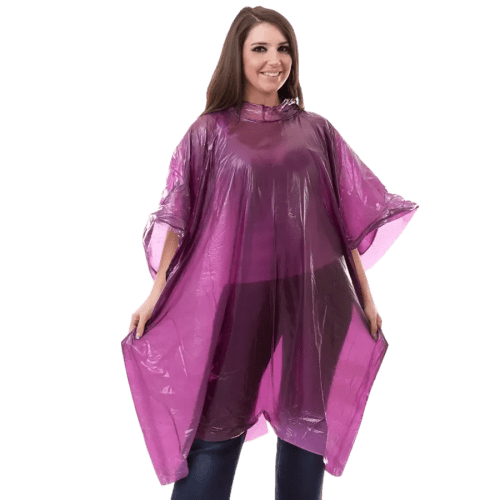 Disposable Printed Ponchos Branded With Your Logo From Total Merchandise