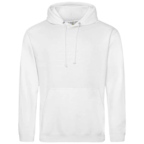 Promotional AWD College Hoodies in Arctic White from Total Merchandise