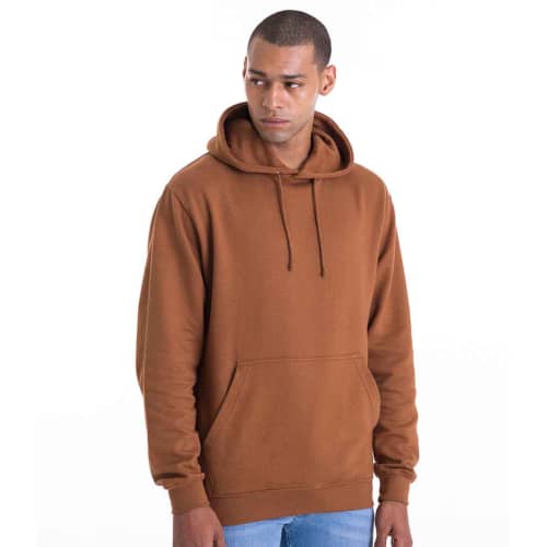 Custom Branded AWD College Hoodies in Caramel Toffee from Total Merchandise