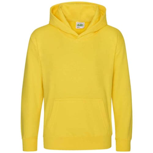 Promotional AWD Kid's Hoodies in Sunshine Yellow from Total Merchandise