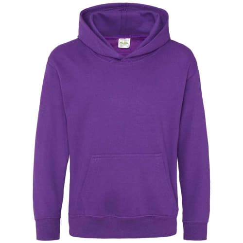 UK Branded AWD Children's Hoodies in Purple from Total Merchandise