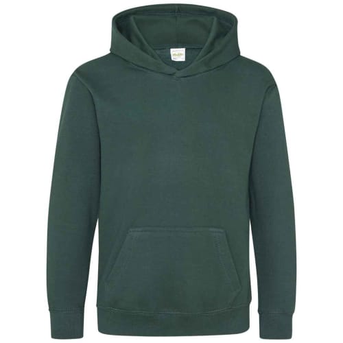 UK Branded AWD Children's Hoodies in Forest Green from Total Merchandise