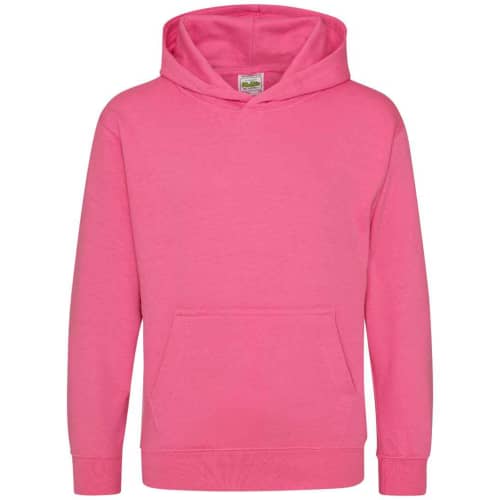 UK Branded AWD Children's Hoodies in Candyfloss from Total Merchandise