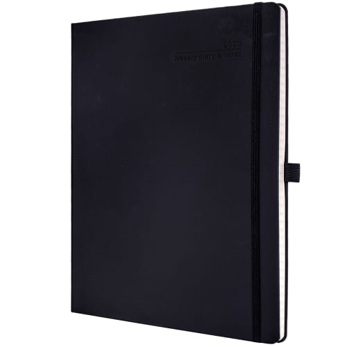 Branded journal for university marketing in Black