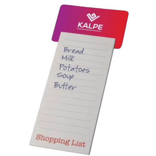 Shopping List Magnets in White