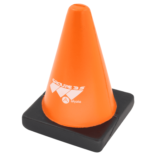 Stress Traffic Cone in Orange/Black