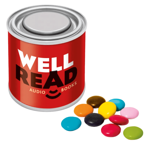 Colours Available for Chocolate Beanies in Total Merchandise's Chocolate Beanie Filled Paint TIns