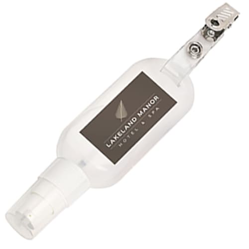 50ml Standard Clip Hand Sanitisers with a clear anti bacterial gel from Total Merchandise