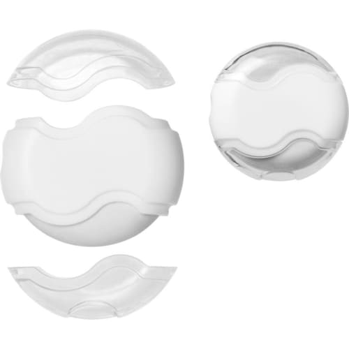 Wave Sharpener Erasers in White