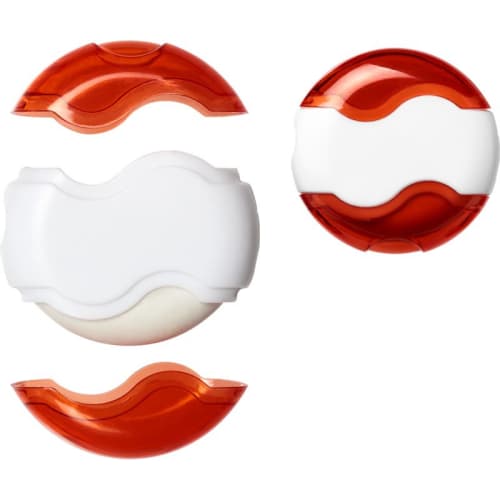 Wave Sharpener Erasers in White/Red