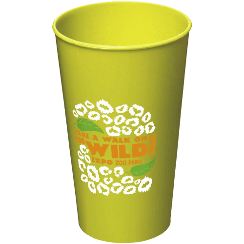 Arena Plastic Cups in Lime