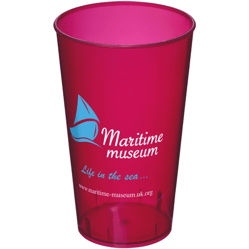 Arena Plastic Cups in Transparent Magenta