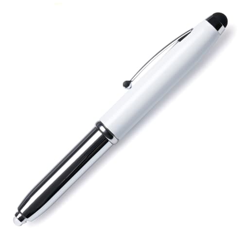 Lowton Torch Stylus Ballpens in White