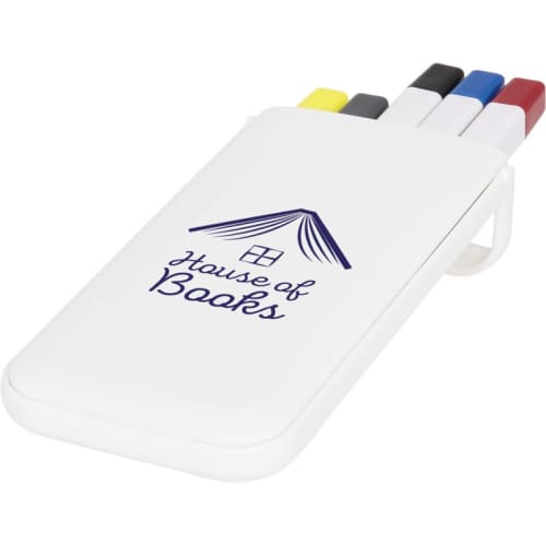 Essentials Flip Case Pen Sets in White