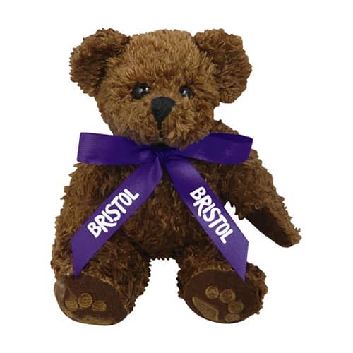 Promotional Charlie Teddy Bears with a company printed bow from Total Merchandise