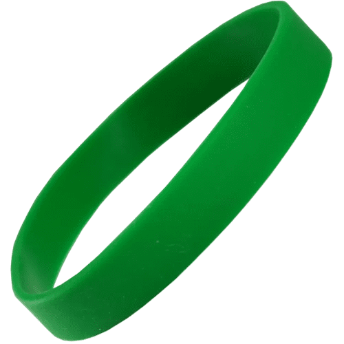 Total Express Silicone Wristbands in Medium Green