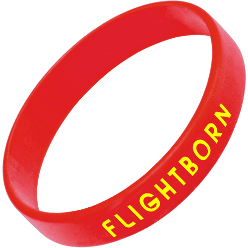 Total Express Silicone Wristbands in Red