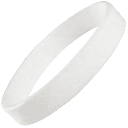 Total Express Silicone Wristbands in White