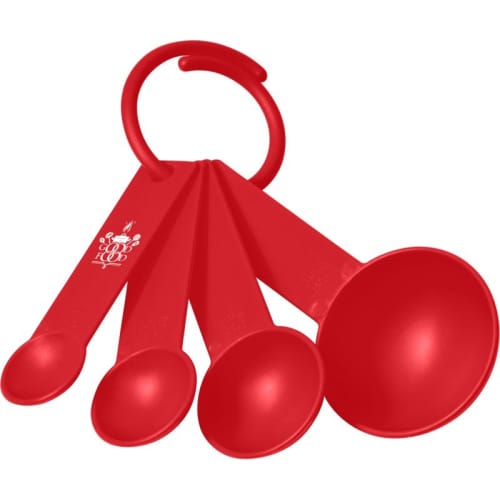 Measuring Spoon Sets in Red