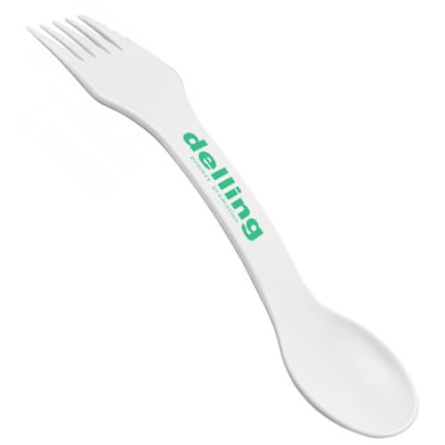 Fork Spoon Knife Combi in White