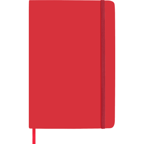 Custom branded Luxury Soft Feel Notebooks in red from Total Merchandise