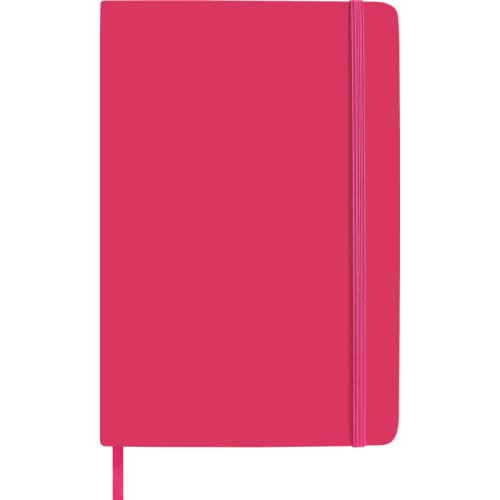 Personalised Luxury Soft Feel Notebooks in pink from Total Merchandise