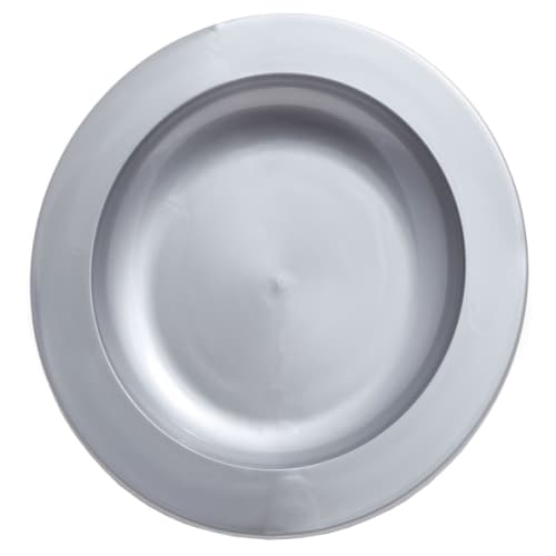 Unbreakable Plastic Plates in Silver