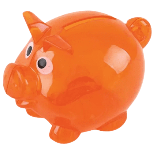 Promotional piggy bank for giveaways