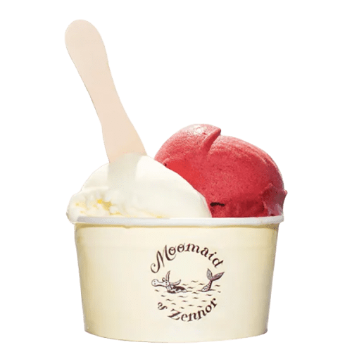 Ice Cream Pots in White