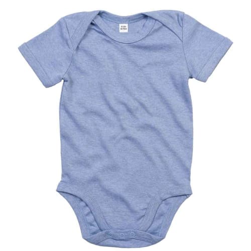 Baby Bodysuits in Heather Blue