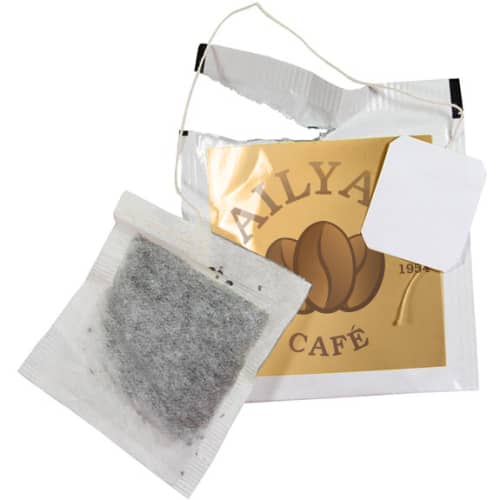 Labelled Tea Bags in White