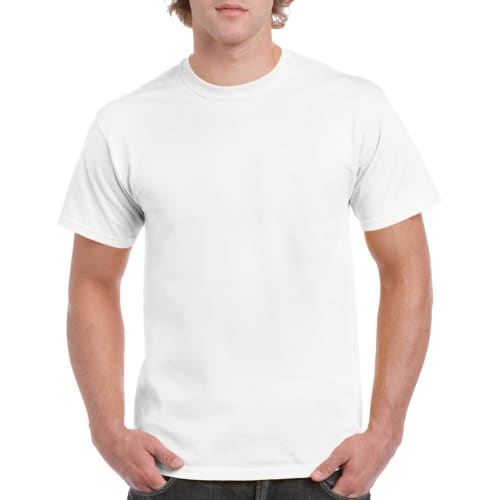 Promotional Gildan Heavy Cotton T-Shirts in white from Total Merchandise