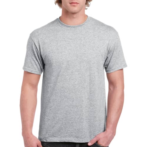 Branded Gildan Heavy Cotton T-Shirts in sport grey from Total Merchandise