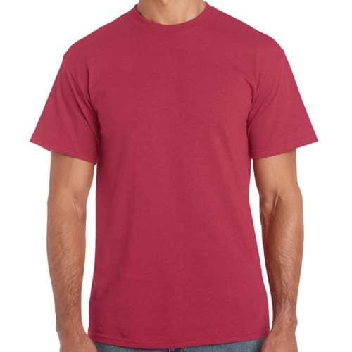 Gildan Heavy Cotton T-Shirts in Antique Cherry Red