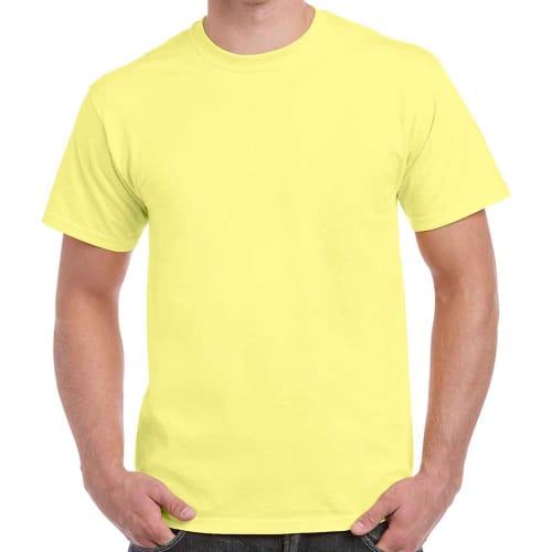 Gildan Heavy Cotton T-Shirts in Cornsilk