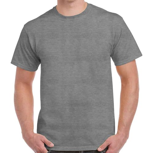 Gildan Heavy Cotton T-Shirts in Graphite Heather