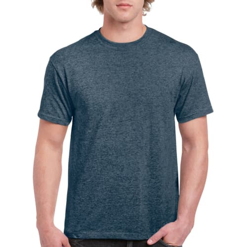 Gildan Heavy Cotton T-Shirts in Heather Navy