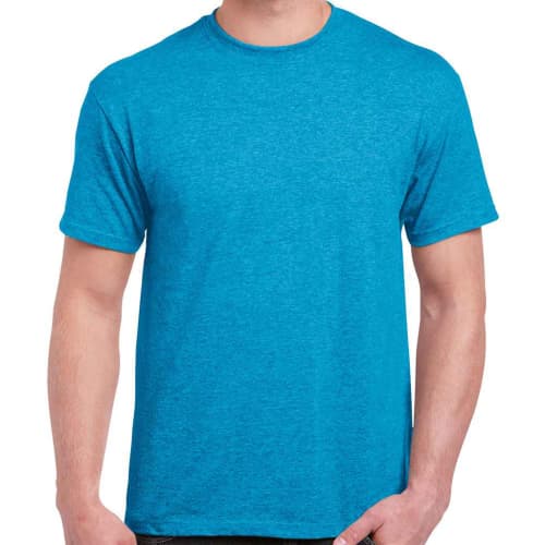 Gildan Heavy Cotton T-Shirts in Heather Sapphire